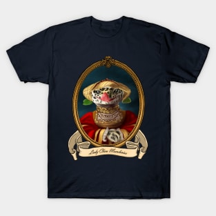 Renaissance Reptile - Lady Clara Macularius (A Leopard Gecko) T-Shirt